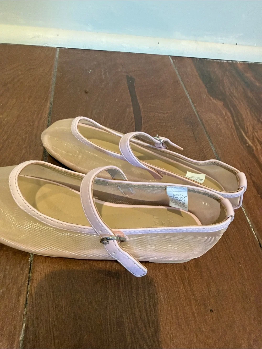 Janie and Jack Light Pink Mary Jane Dress Flats